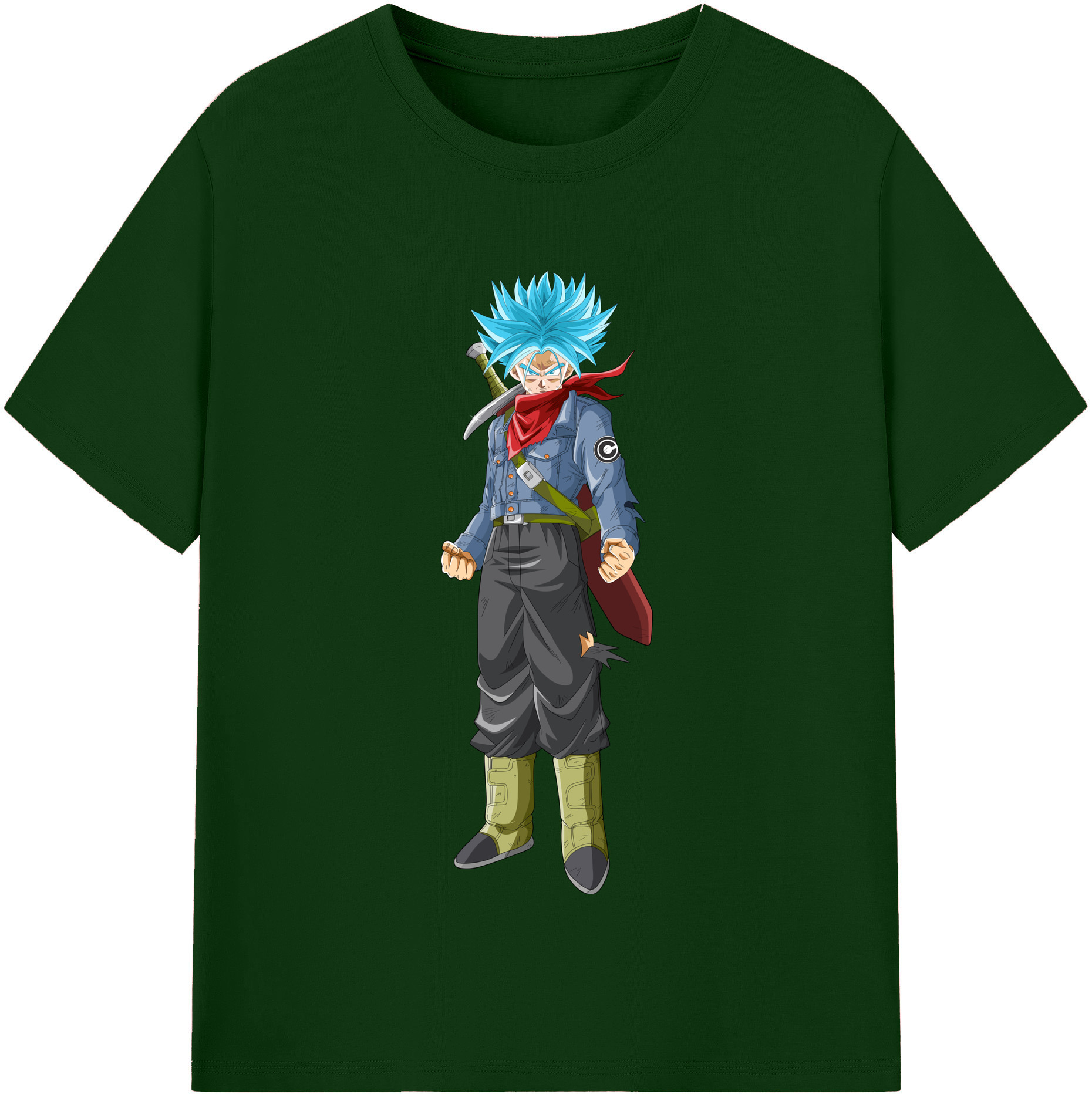 （画像用） ドラゴンボール トランクス（Torankusu）DRAGON BALL Trunks 綿100％半袖Tシャツ（フロントプリント）